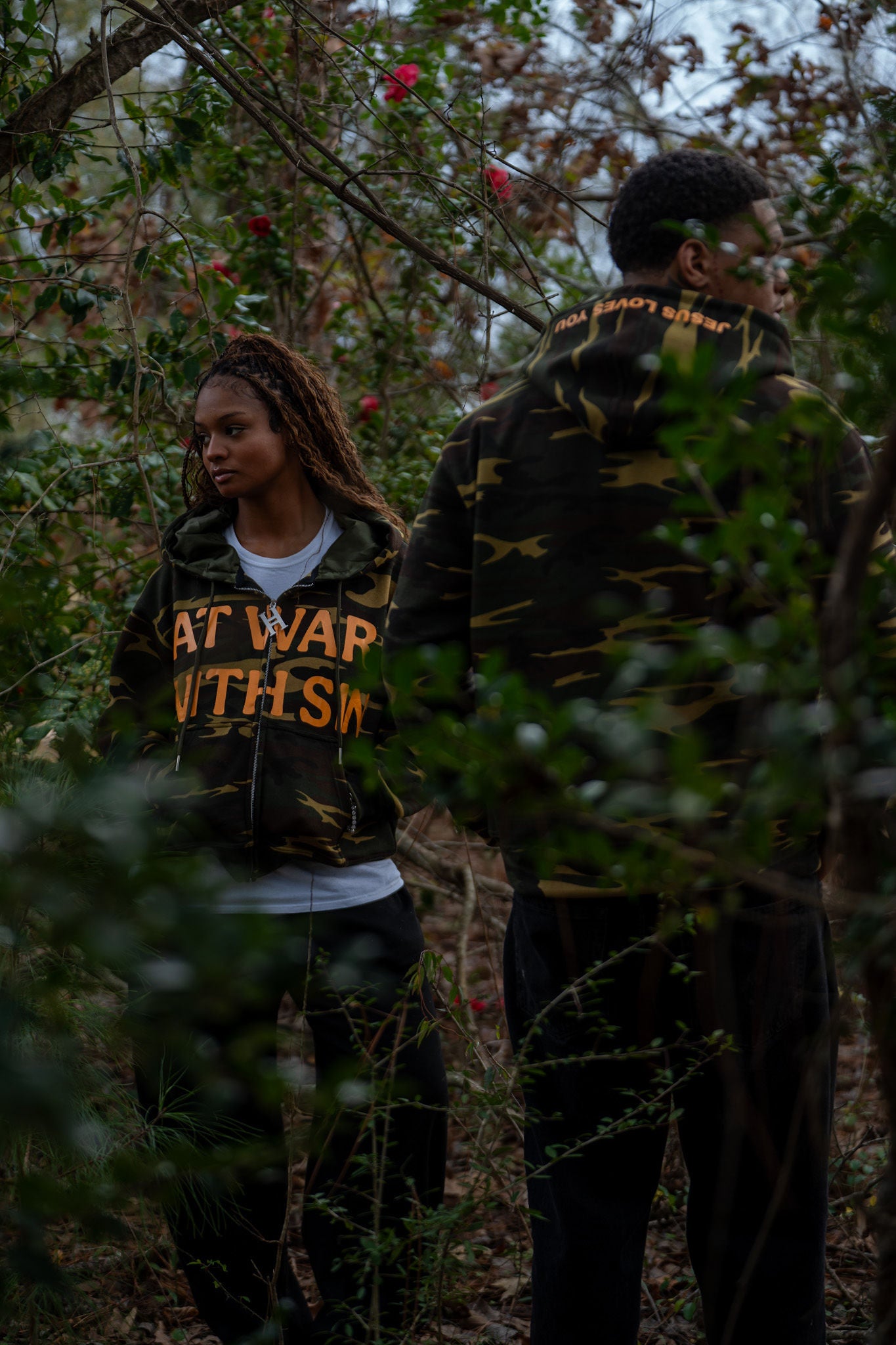 “AT WAR WITH SIN” CAMOUFLAGE - Zip Up