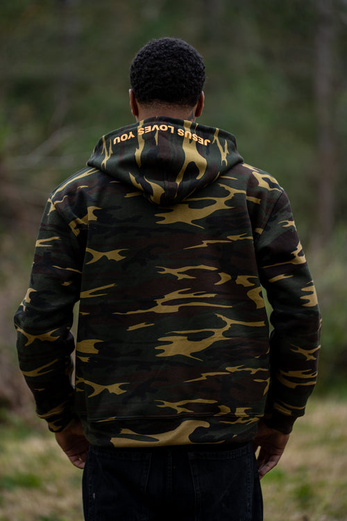 “AT WAR WITH SIN” CAMOUFLAGE - Zip Up